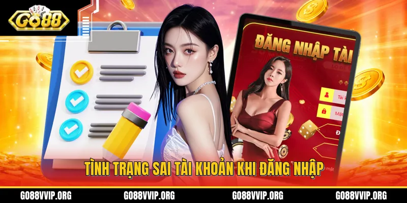Đăng Nhập GO88 - Hướng Dẫn Cách Truy Cập Cổng Game Dễ Dàng 3 Sai tài khoản khi đăng nhập GO88 là một tình trạng thường gặp trong quá trình này